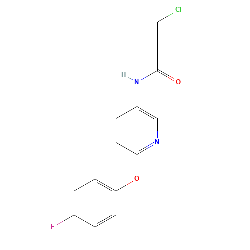 3-chloro-N-[6-(4-fluorophenoxy)pyridin-3-yl]-2,2-dimethylpropanamide (CAS: 243963-12-4) - Related Chemical Product