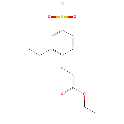 ethyl 2-(4-chlorosulfonyl-2-ethylphenoxy)acetate (CAS: 444613-16-5) - Related Chemical Product
