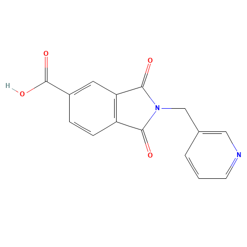 1,3-dioxo-2-(pyridin-3-ylmethyl)isoindole-5-carboxylic acid (CAS: 348125-25-7) - Related Chemical Product