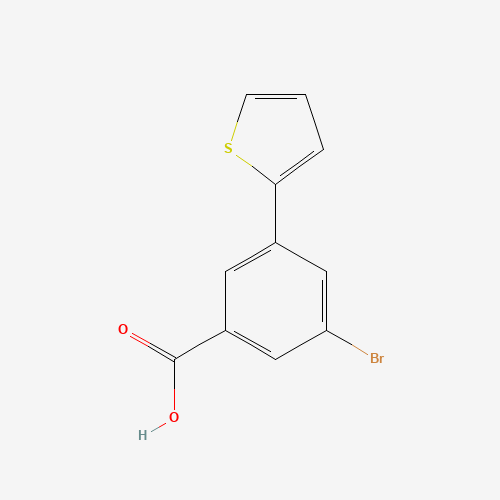 3-bromo-5-thiophen-2-ylbenzoic acid (CAS: 145493-99-8) - Chemical Structure and Molecular Formula 