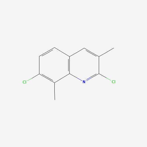 2,7-dichloro-3,8-dimethylquinoline (CAS: 108097-00-3) - Chemical Structure and Molecular Formula 