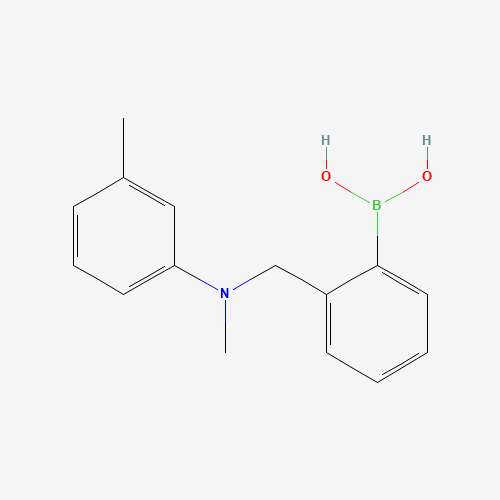 [2-[(N,3-dimethylanilino)methyl]phenyl]boronic acid (CAS: 436845-46-4) - Chemical Structure and Molecular Formula 