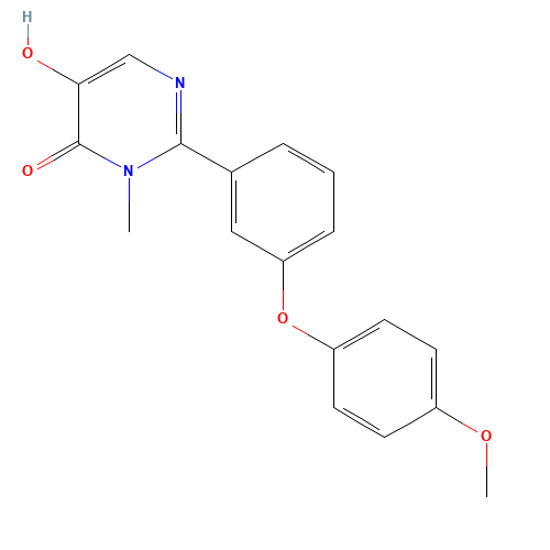 5-hydroxy-2-[3-(4-methoxyphenoxy)phenyl]-3-methylpyrimidin-4-one (CAS: 1333240-15-5) - Related Chemical Product