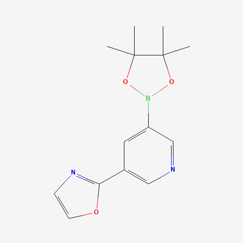 2-[5-(4,4,5,5-tetramethyl-1,3,2-dioxaborolan-2-yl)pyridin-3-yl]-1,3-oxazole (CAS: 1201644-46-3) - Related Chemical Product