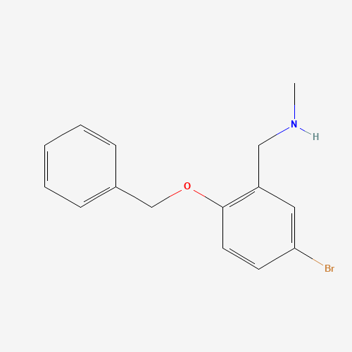 1-(5-bromo-2-phenylmethoxyphenyl)-N-methylmethanamine (CAS: 398151-41-2) - Related Chemical Product