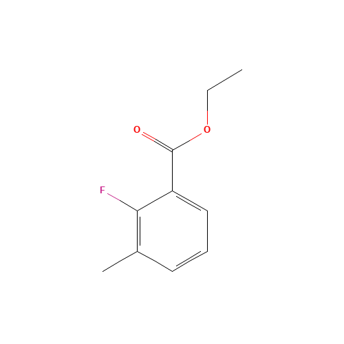 ethyl 2-fluoro-3-methylbenzoate (CAS: 1214363-24-2) - Chemical Structure and Molecular Formula 