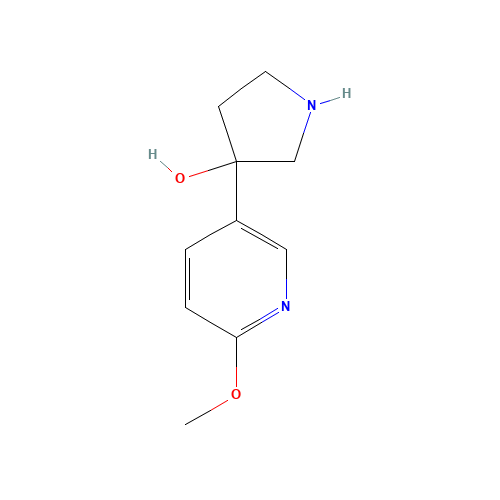 3-(6-methoxypyridin-3-yl)pyrrolidin-3-ol (CAS: 1225218-31-4) - Related Chemical Product