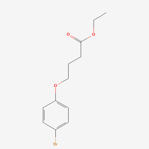 ethyl 4-(4-bromophenoxy)butanoate (CAS: 157245-87-9) - Chemical Structure and Molecular Formula 