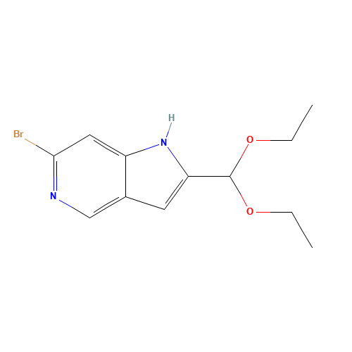 6-bromo-2-(diethoxymethyl)-1H-pyrrolo[3,2-c]pyridine (CAS: 1400287-57-1) - Related Chemical Product