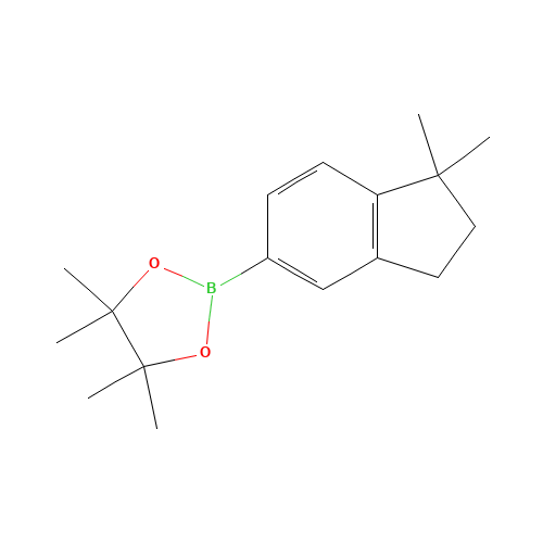 2-(1,1-dimethyl-2,3-dihydroinden-5-yl)-4,4,5,5-tetramethyl-1,3,2-dioxaborolane (CAS: 1312464-97-3) - Related Chemical Product
