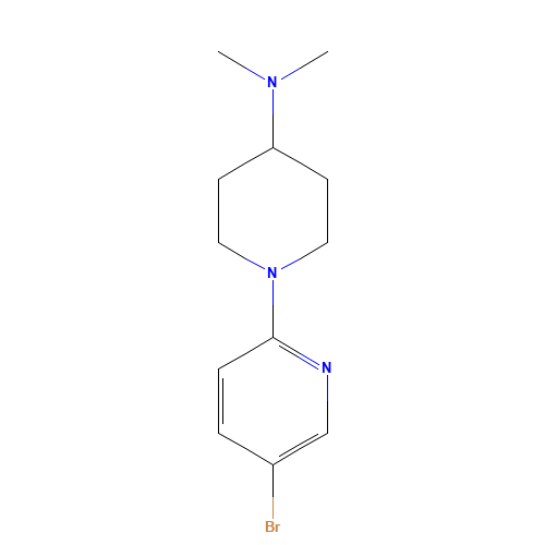 1-(5-bromopyridin-2-yl)-N,N-dimethylpiperidin-4-amine (CAS: 960289-28-5) - Related Chemical Product
