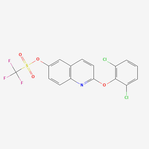 [2-(2,6-dichlorophenoxy)quinolin-6-yl] trifluoromethanesulfonate (CAS: 623147-11-5) - Related Chemical Product