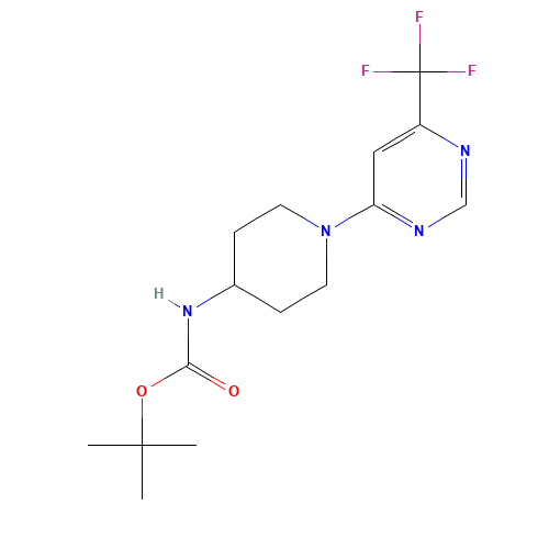 tert-butyl N-[1-[6-(trifluoromethyl)pyrimidin-4-yl]piperidin-4-yl]carbamate (CAS: 1329672-93-6) - Related Chemical Product