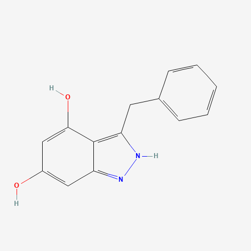 3-benzyl-4-hydroxy-1,2-dihydroindazol-6-one (CAS: 874985-00-9) - Chemical Structure and Molecular Formula 