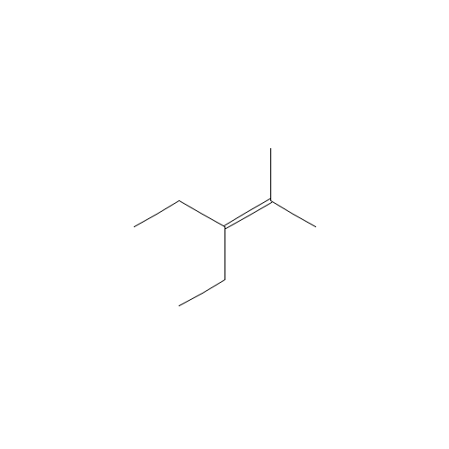 3-ethyl-2-methylpent-2-ene (CAS: 19780-67-7) - Chemical Structure and Molecular Formula 
