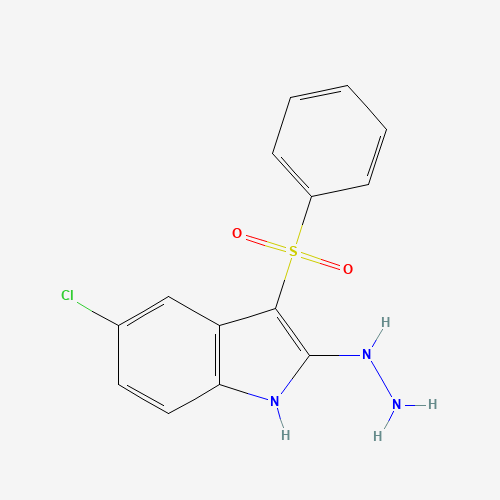 [3-(benzenesulfonyl)-5-chloro-1H-indol-2-yl]hydrazine (CAS: 918494-32-3) - Related Chemical Product