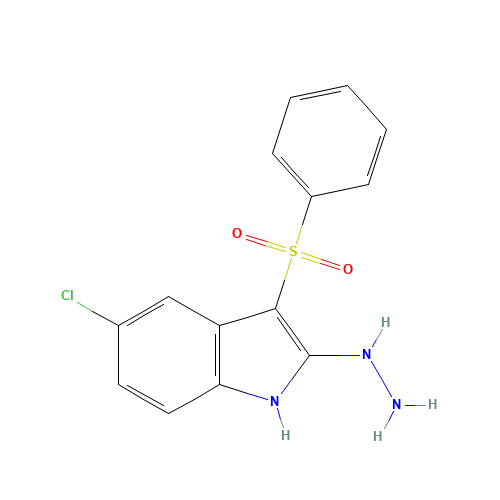 [3-(benzenesulfonyl)-5-chloro-1H-indol-2-yl]hydrazine (CAS: 918494-32-3) - Related Chemical Product