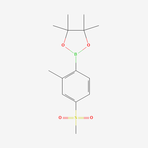 4,4,5,5-tetramethyl-2-(2-methyl-4-methylsulfonylphenyl)-1,3,2-dioxaborolane (CAS: 1011459-26-9) - Related Chemical Product