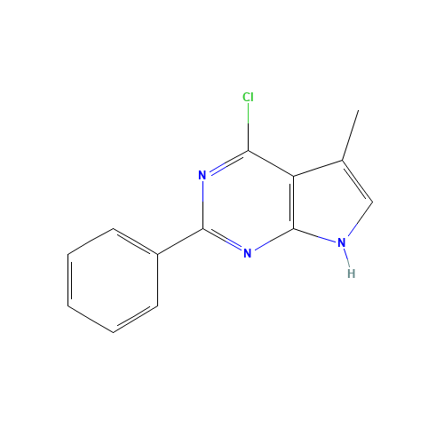4-chloro-5-methyl-2-phenyl-7H-pyrrolo[2,3-d]pyrimidine (CAS: 251947-08-7) - Related Chemical Product