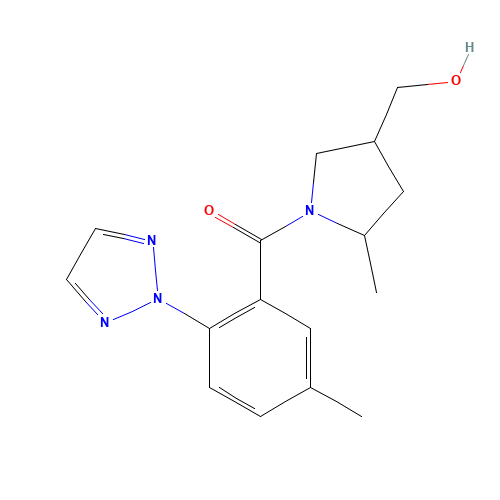 [4-(hydroxymethyl)-2-methylpyrrolidin-1-yl]-[5-methyl-2-(triazol-2-yl)phenyl]methanone (CAS: 1224433-87-7) - Related Chemical Product