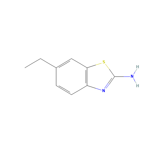 6-ethyl-1,3-benzothiazol-2-amine (CAS: 21224-16-8) - Chemical Structure and Molecular Formula 