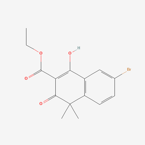 ethyl 7-bromo-1-hydroxy-4,4-dimethyl-3-oxonaphthalene-2-carboxylate (CAS: 1035263-60-5) - Related Chemical Product