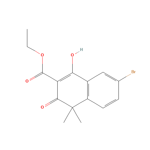 ethyl 7-bromo-1-hydroxy-4,4-dimethyl-3-oxonaphthalene-2-carboxylate (CAS: 1035263-60-5) - Related Chemical Product