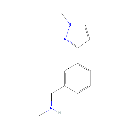 N-methyl-1-[3-(1-methylpyrazol-3-yl)phenyl]methanamine (CAS: 910037-12-6) - Related Chemical Product