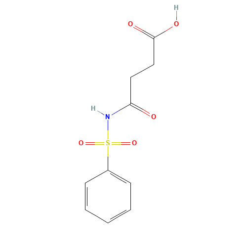 4-(benzenesulfonamido)-4-oxobutanoic acid (CAS: 100462-43-9) - Chemical Structure and Molecular Formula 