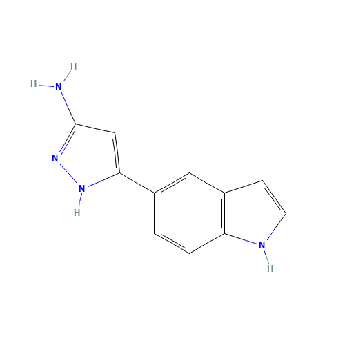 5-(1H-indol-5-yl)-1H-pyrazol-3-amine (CAS: 948883-26-9) - Related Chemical Product