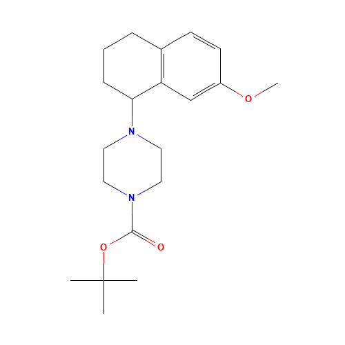 tert-butyl 4-(7-methoxy-1,2,3,4-tetrahydronaphthalen-1-yl)piperazine-1-carboxylate (CAS: 128226-45-9) - Related Chemical Product