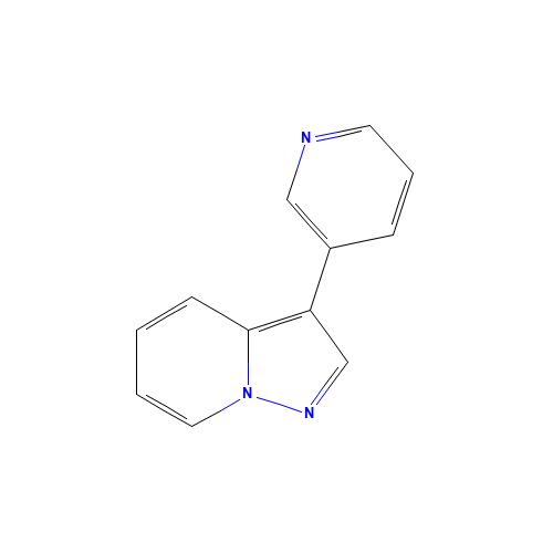 3-pyridin-3-ylpyrazolo[1,5-a]pyridine (CAS: 1383675-61-3) - Chemical Structure and Molecular Formula 