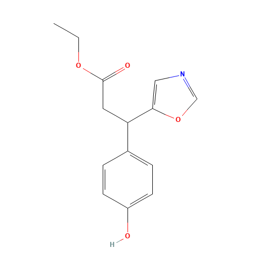 ethyl 3-(4-hydroxyphenyl)-3-(1,3-oxazol-5-yl)propanoate (CAS: 929713-57-5) - Related Chemical Product
