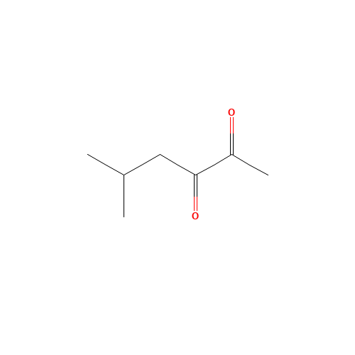 5-methylhexane-2,3-dione (CAS: 13706-86-0) - Chemical Structure and Molecular Formula 