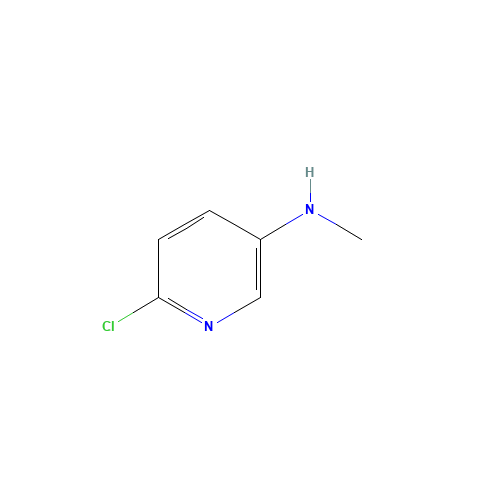 6-chloro-N-methylpyridin-3-amine (CAS: 120739-84-6) - Chemical Structure and Molecular Formula 
