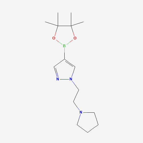 1-(2-pyrrolidin-1-ylethyl)-4-(4,4,5,5-tetramethyl-1,3,2-dioxaborolan-2-yl)pyrazole (CAS: 1000802-52-7) - Related Chemical Product