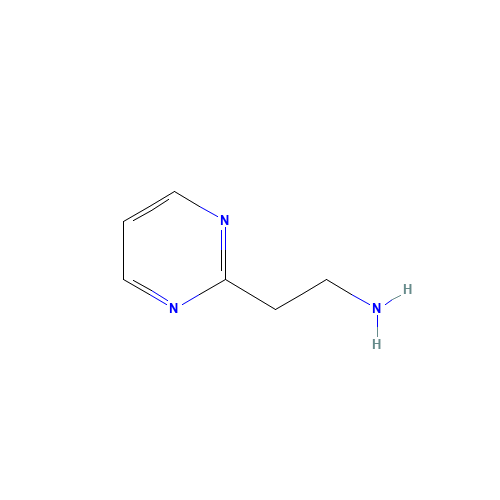 2-pyrimidin-2-ylethanamine (CAS: 89464-80-2) - Chemical Structure and Molecular Formula 
