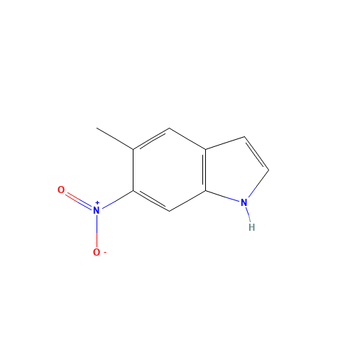 5-methyl-6-nitro-1H-indole (CAS: 936128-70-0) - Chemical Structure and Molecular Formula 