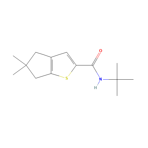 N-tert-butyl-5,5-dimethyl-4,6-dihydrocyclopenta[b]thiophene-2-carboxamide (CAS: 1433990-55-6) - Related Chemical Product