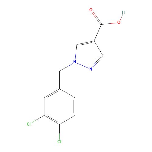 1-[(3,4-dichlorophenyl)methyl]pyrazole-4-carboxylic acid (CAS: 1035224-56-6) - Related Chemical Product