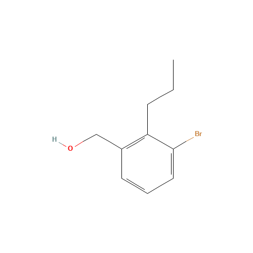 (3-bromo-2-propylphenyl)methanol (CAS: 1374574-14-7) - Chemical Structure and Molecular Formula 