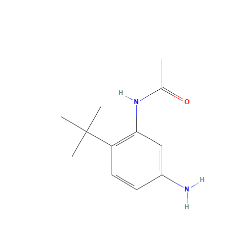 N-(5-amino-2-tert-butylphenyl)acetamide (CAS: 923547-38-0) - Chemical Structure and Molecular Formula 