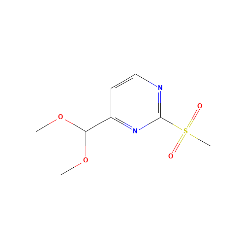 4-(dimethoxymethyl)-2-methylsulfonylpyrimidine (CAS: 874279-26-2) - Related Chemical Product