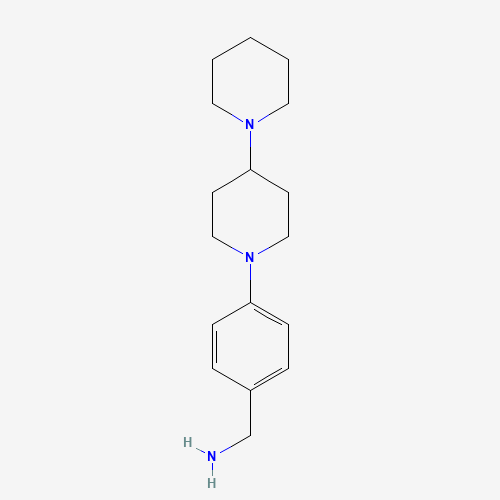 [4-(4-piperidin-1-ylpiperidin-1-yl)phenyl]methanamine (CAS: 1292719-52-8) - Related Chemical Product