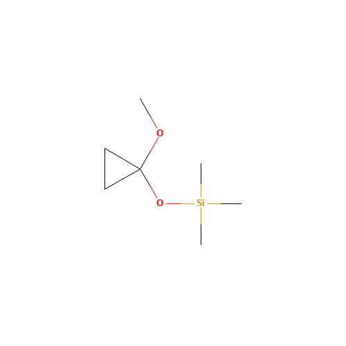 (1-methoxycyclopropyl)oxy-trimethylsilane (CAS: 84098-43-1) - Chemical Structure and Molecular Formula 