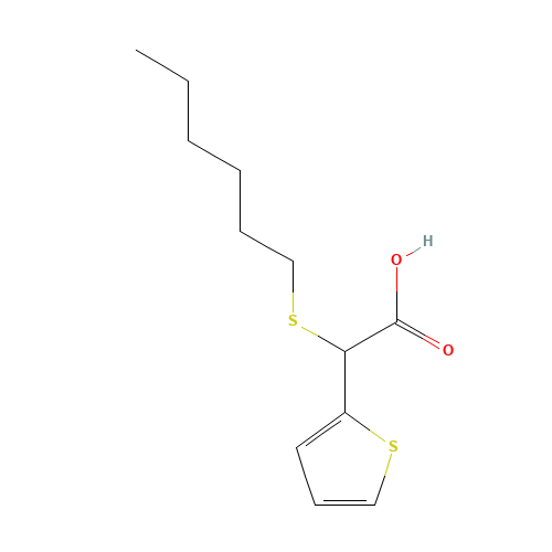 2-hexylsulfanyl-2-thiophen-2-ylacetic acid (CAS: 186026-08-4) - Related Chemical Product