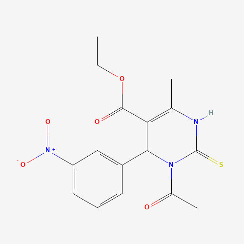 ethyl 3-acetyl-6-methyl-4-(3-nitrophenyl)-2-sulfanylidene-1,4-dihydropyrimidine-5-carboxylate (CAS: 111535-63-8) - Related Chemical Product