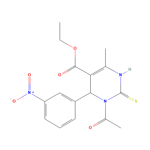 ethyl 3-acetyl-6-methyl-4-(3-nitrophenyl)-2-sulfanylidene-1,4-dihydropyrimidine-5-carboxylate (CAS: 111535-63-8) - Related Chemical Product