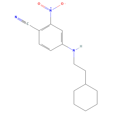 4-(2-cyclohexylethylamino)-2-nitrobenzonitrile (CAS: 821777-09-7) - Related Chemical Product