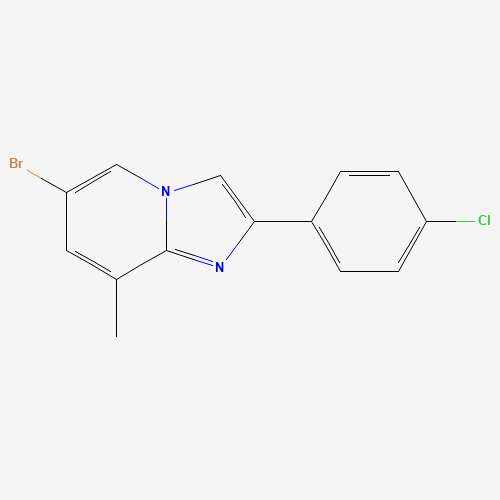 6-bromo-2-(4-chlorophenyl)-8-methylimidazo[1,2-a]pyridine (CAS: 910617-51-5) - Related Chemical Product